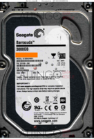 Seagate Barracuda ST3000DM001 1CH166-306 14251 TK CC29 SATA front side