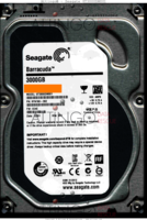 Seagate Barracuda ST3000DM001 9YN166-302 12291 WU CC4C SATA front side