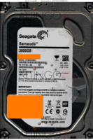 Seagate Barracuda ST3000DM001 9YN166-306 13076 TK CC4H SATA front side