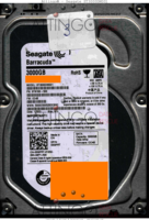 Seagate Barracuda ST3000DM001 9YN166-500 12503 WU CC4B SATA front side