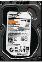 Seagate Barracuda ST3000DM001 9YN166-500 12504 WU CC4B SATA back side