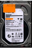 Seagate Barracuda ST3000DM001 9YN166-505 13437 WU CC82 SATA front side