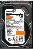 Seagate Barracuda ST3000DM001 9YN166-Y00 12466 WU CC4B SATA front side