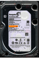 Seagate Surveillance HDD ST8000VX0002 1Z6112-500 16302 TK AV01 SATA front side