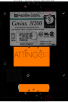 Western Digital Caviar WDAC31200-00F 99-004181-000 A0 24 FEB 95 Singapore  PATA front side