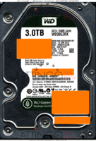 Western Digital Green WD30EZRX-00D8PB0 WD30EZRX 12 APR 2014 THAILAND  SATA front side