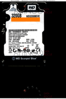 Western Digital Scorpio Blue WD3200BEVE-00A0HT0 WD3200BEVE-00A0HT0 13 OCT 2009 Thailand  PATA front side