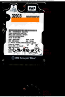 Western Digital Scorpio Blue WD3200BEVE-00A0HT0 WD3200BEVE-00A0HT0 13 OCT 2009 Thailand  PATA front side